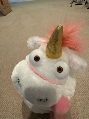Despicable Me Minion Mayhem Anes Fluffy Unicorn 20" Plush Stuffed Toy Rare
